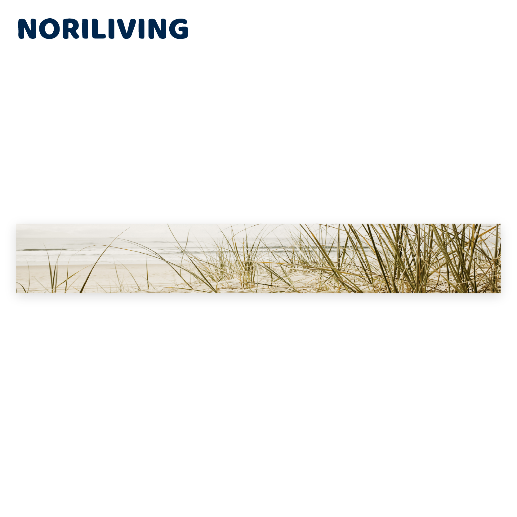Dekoratives Wandbild mit Strandgras für ein modernes Wohnambiente Panorama-Wandbild mit Strandgras, ideal für stilvolle Wohnräume