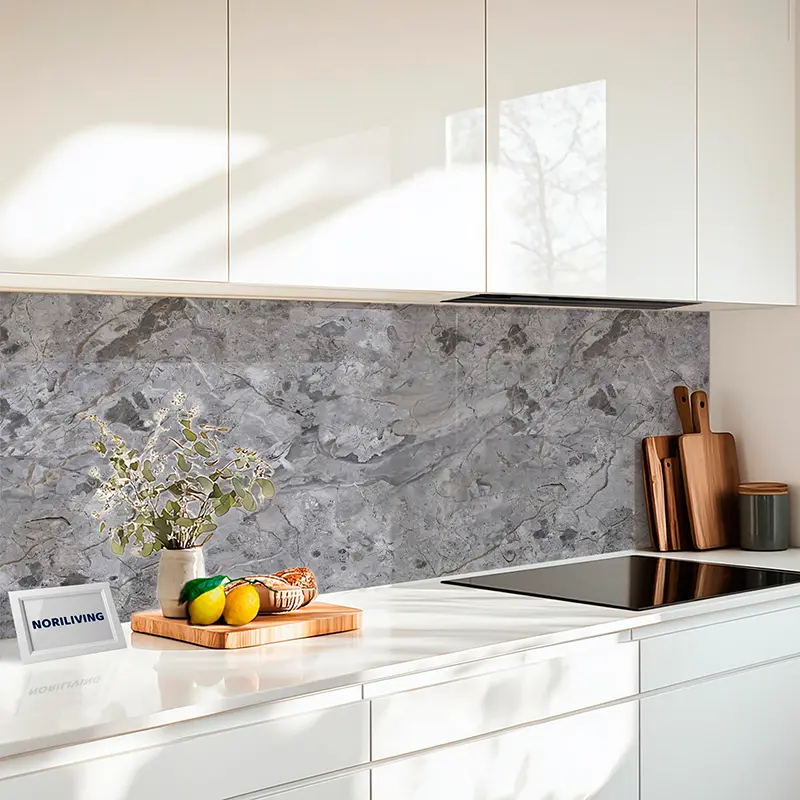 Fliesenfolie Premium Marmor mittelgrau 010