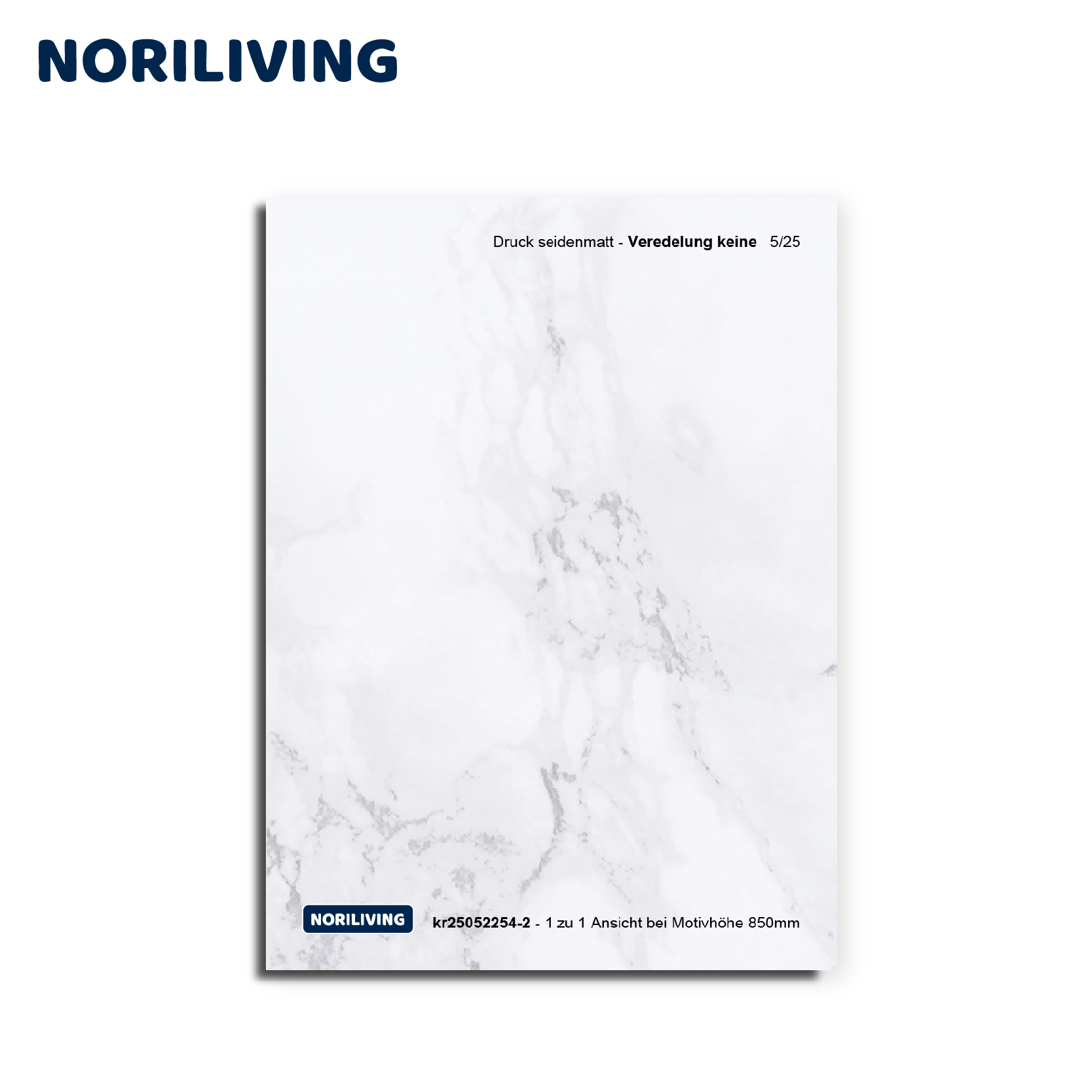 NORILIVING seidenmattes Druckmuster ohne Veredelung Seidenmattes Druckmuster von NORILIVING ohne Veredelung, Musterhöhe 850 mm