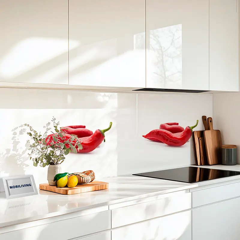 Küchenrückwand Echtglasoptik Profiline Chilischoten 020