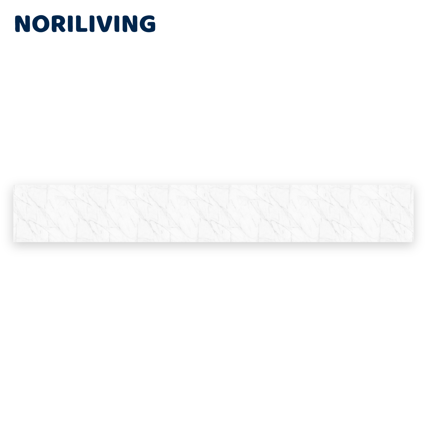 Noriliving stilvolle Marmor-Tischplatte, ideal für modernes Wohnambiente Schmale Marmor-Tischplatte von Noriliving auf weißem Hintergrund