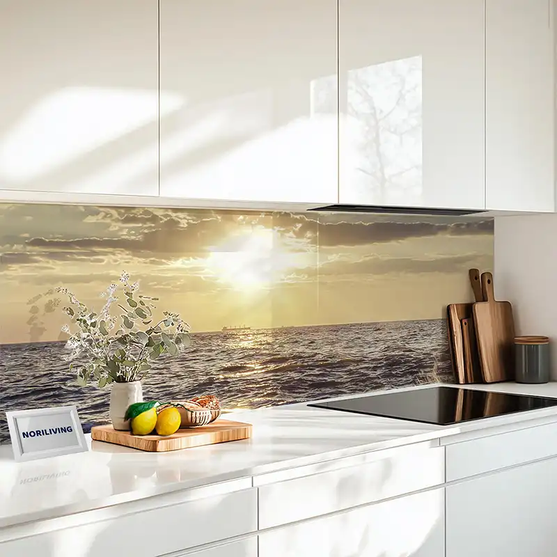 Küchenrückwand Echtglasoptik Profiline Sonnenuntergang am Meer 859 Küchenrückwand Echtglasoptik Profiline Sonnenuntergang am Meer 859