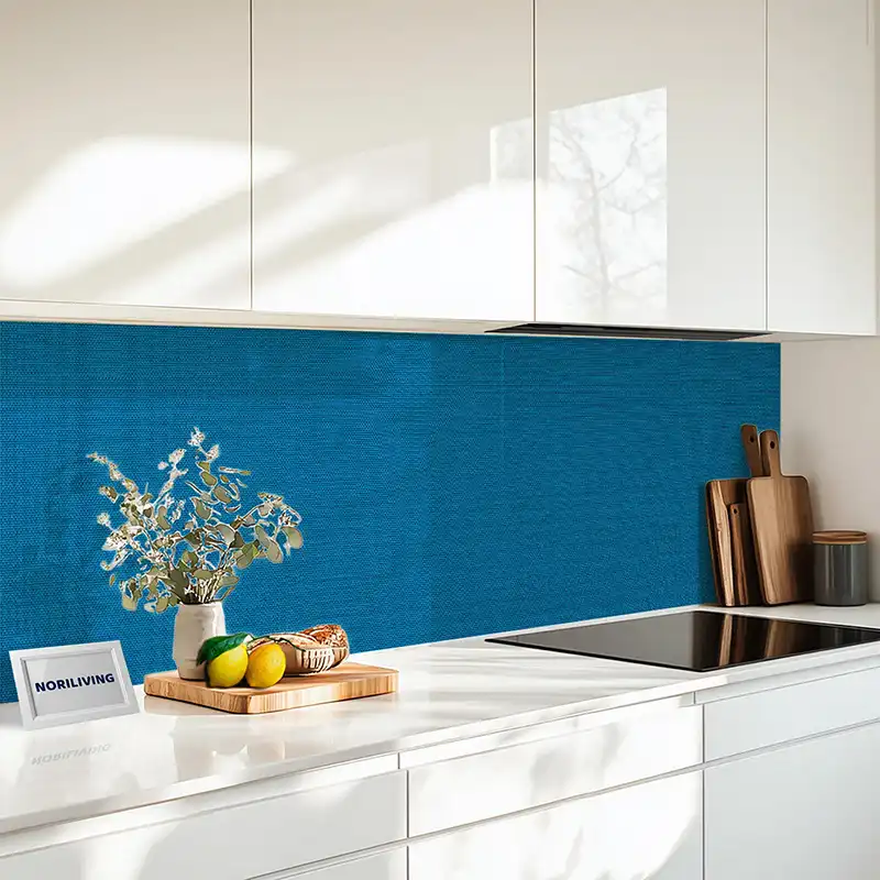 Küchenrückwand Alu 1-4 teilig Gewebestruktur Blau 2225 Küchenrückwand Alu 1-4 teilig Gewebestruktur Blau 2225