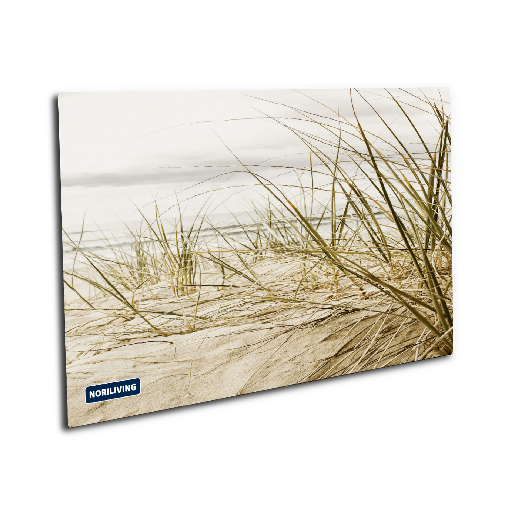 Leinwandbild mit Strandmotiv und Gräsern - Noriliving Strandmotiv mit Dünen und Gräsern auf einer Leinwand von Noriliving