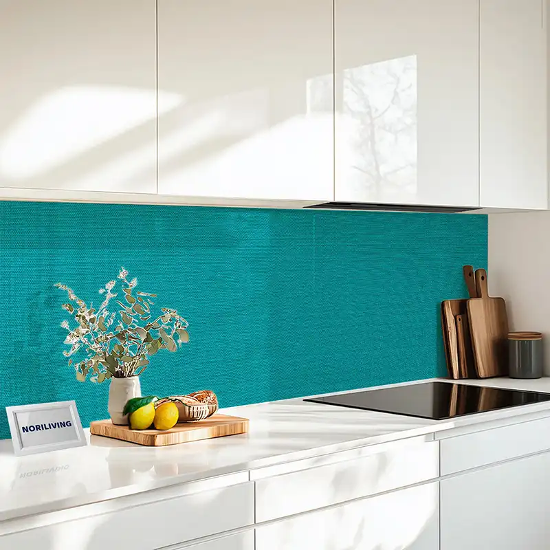 Küchenrückwand Alu 1-4 teilig Gewebestruktur Blau 2253 Küchenrückwand Alu 1-4 teilig Gewebestruktur Blau 2253