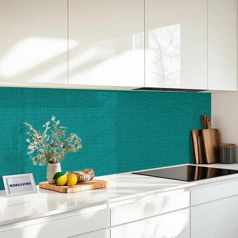 Küchenrückwand Alu 1-4 teilig Gewebestruktur Blau 2248 Küchenrückwand Alu 1-4 teilig Gewebestruktur Blau 2248