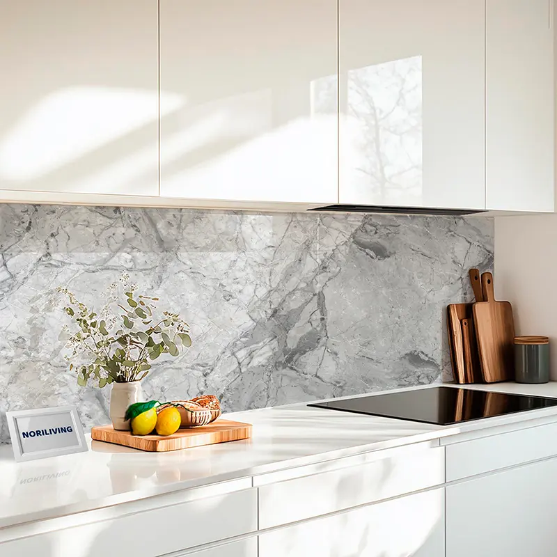 Klebefolie Marmorstruktur hellgrau 005 schwarz-weiß